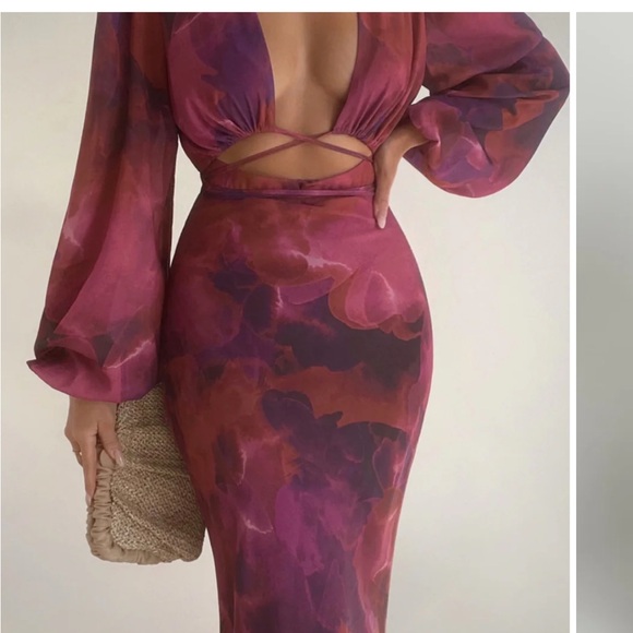 Showpo Purple and Pink Maxi Dress - Picture 3 of 6